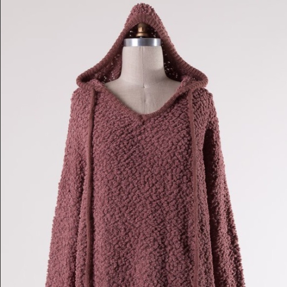 🔥last one🔥Hooded popcorn pullover sweater